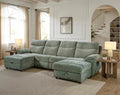 Power Double Chaise Storage Sectional with Popup Sleeper