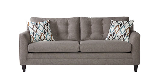 Wexler Brown Tufted Queen Sleeper Sofa