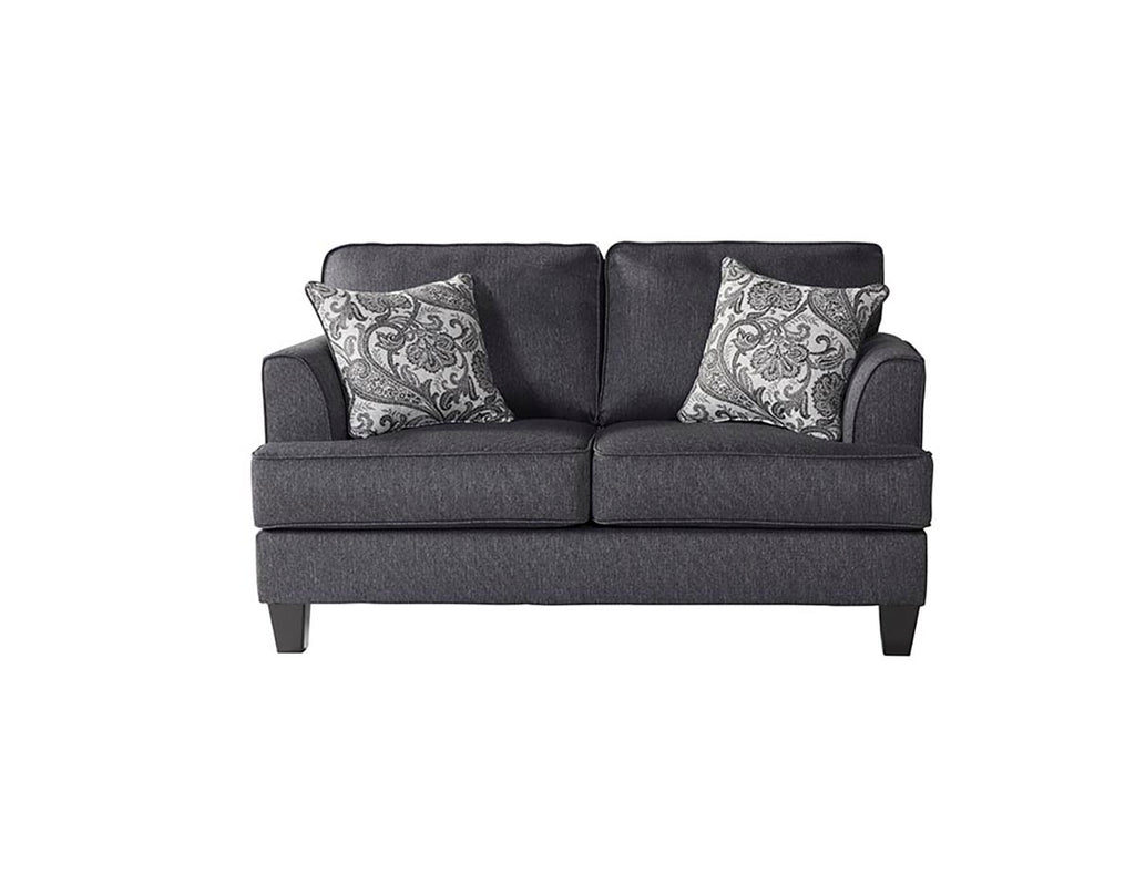 Pebble Gray Traditional Sofa and Loveseat