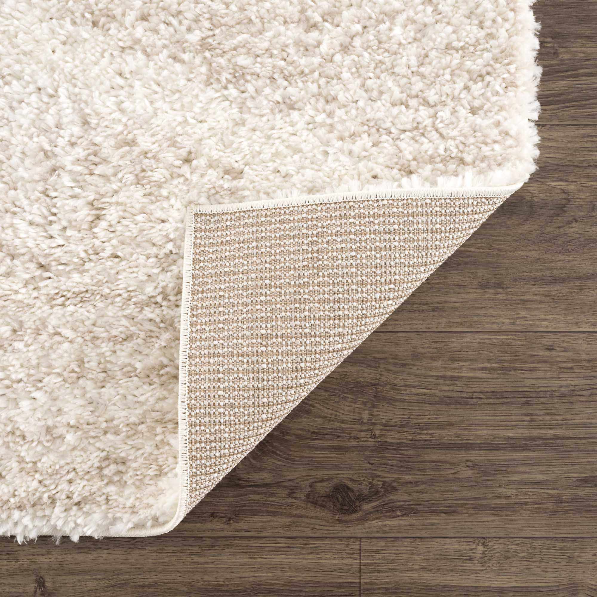 Trunding Plush Area Rug in Light Beige: 5'3" x 7'3" Rectangle