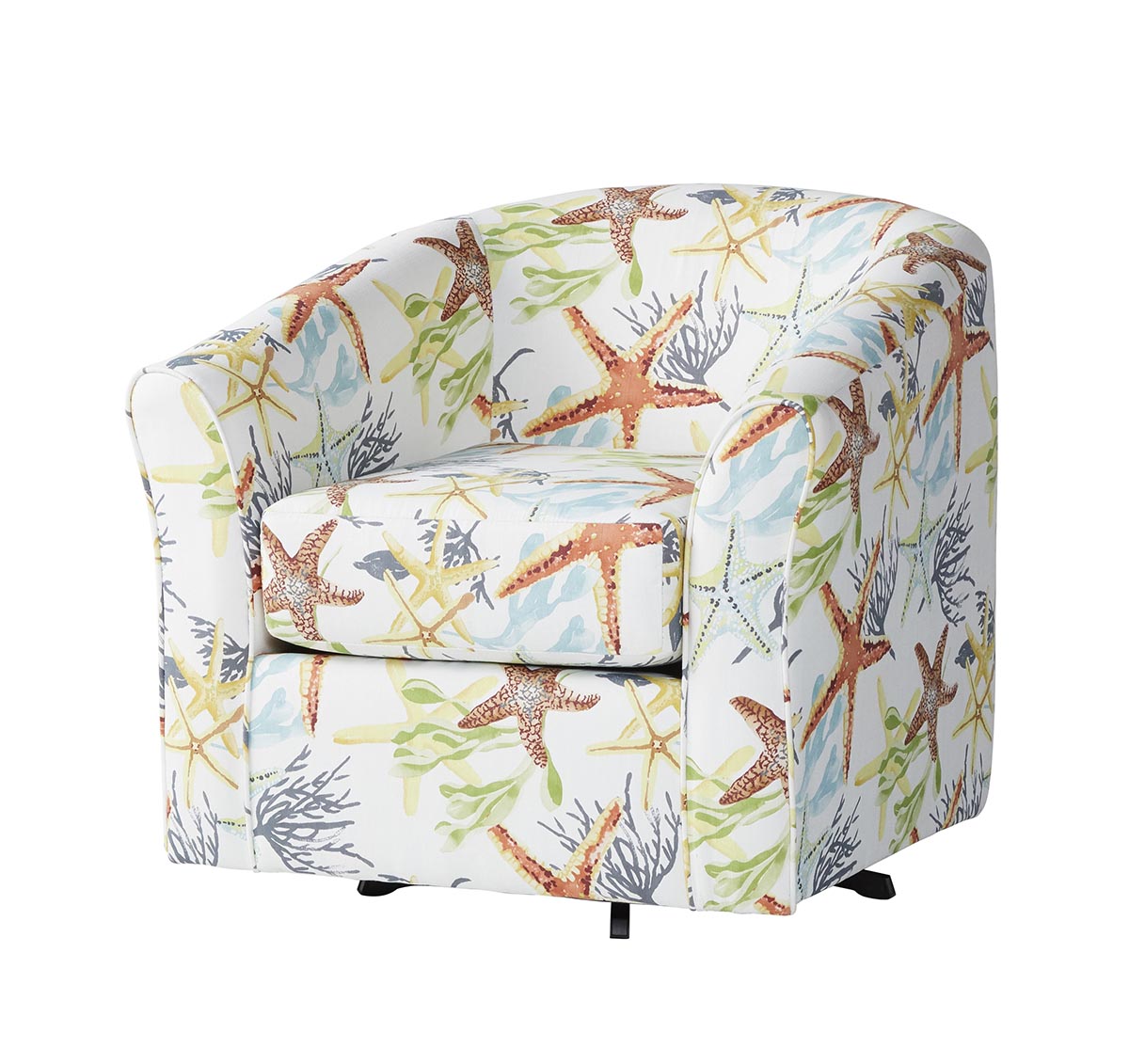 Savannah Coastal Swivel Accent Chair