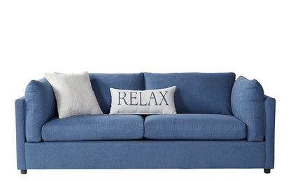 Navy Relax Low Profile Sofa and Cuddle Chair