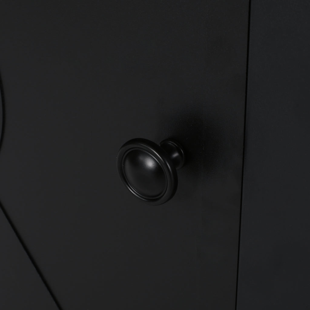 Outdoor Patio Propane Fire Pit 24.5'' H x 28'' W Square Iron Gas-burning Fire Table - 40,000 BTU, Tank in side, Black