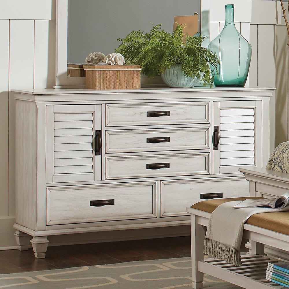 French Bungalow Storage Drawer King Bedroom Set