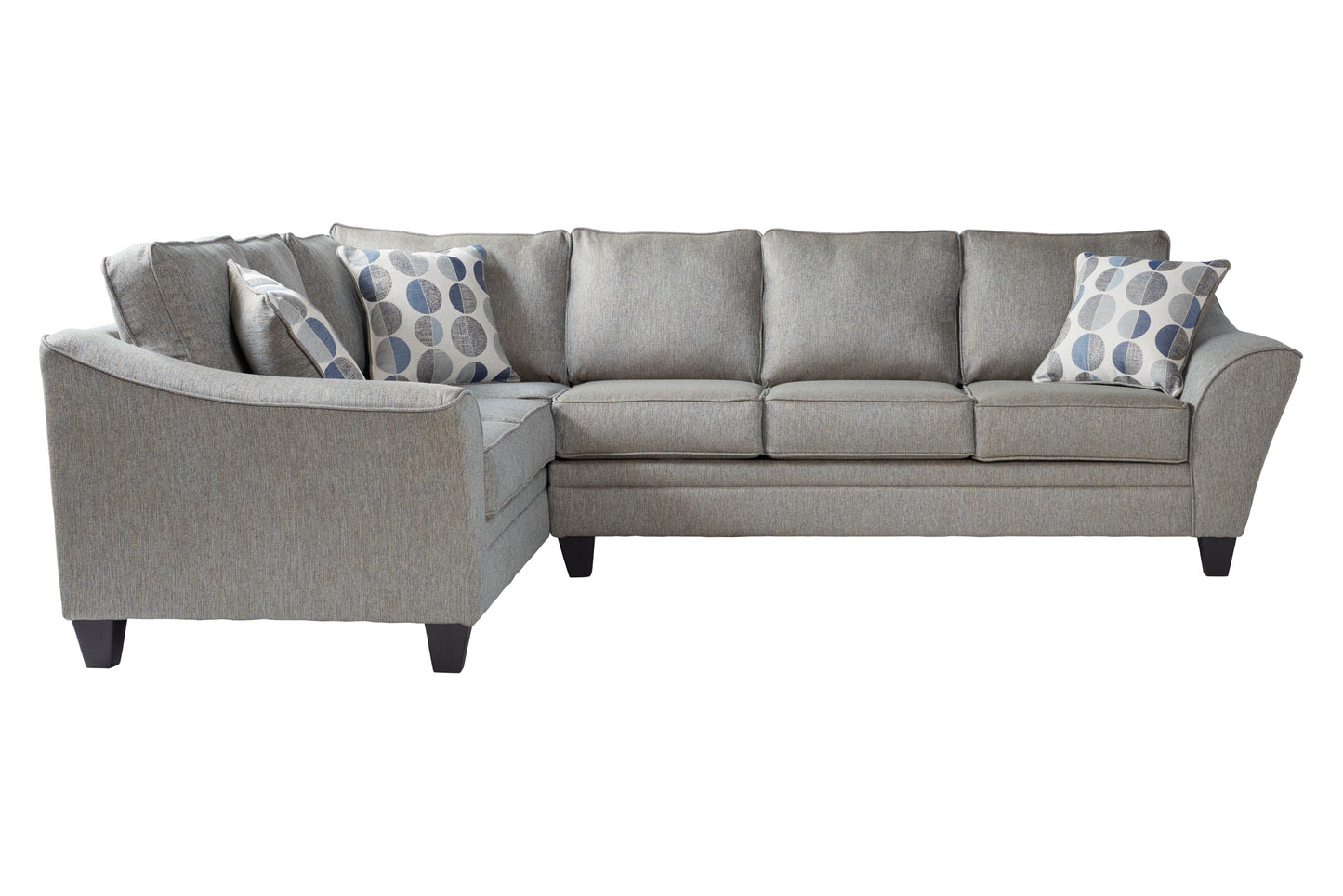 Serenade Fossil Sectional with Matching Ottoman