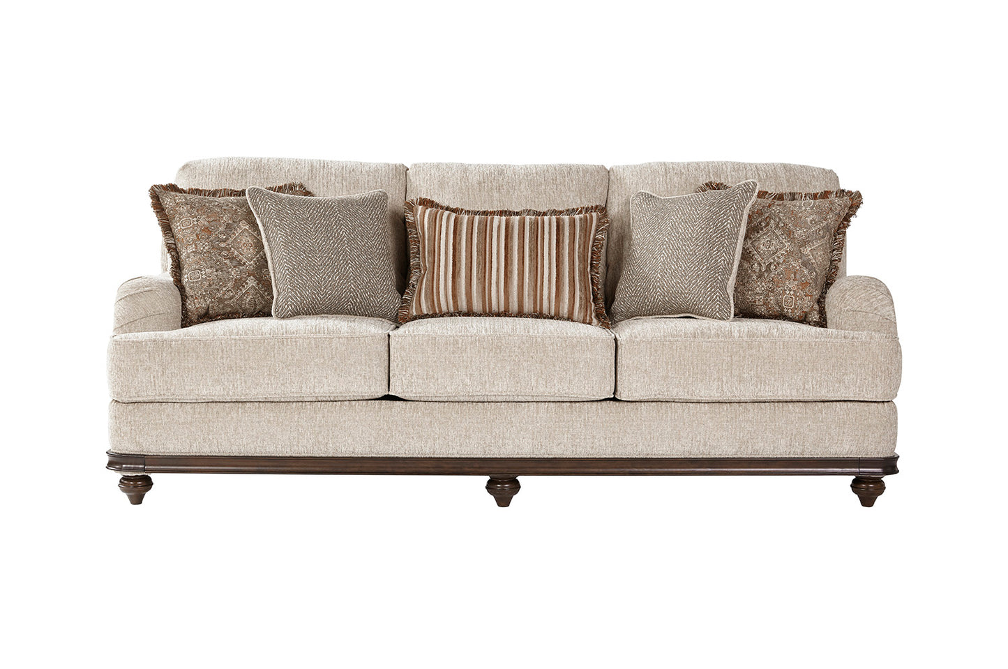 Cycle Hay Wood Front Sofa and Loveseat