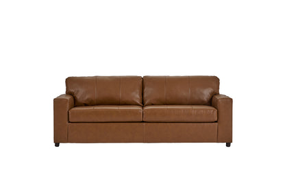 Bently Nutmeg Leather Sofa and Loveseat