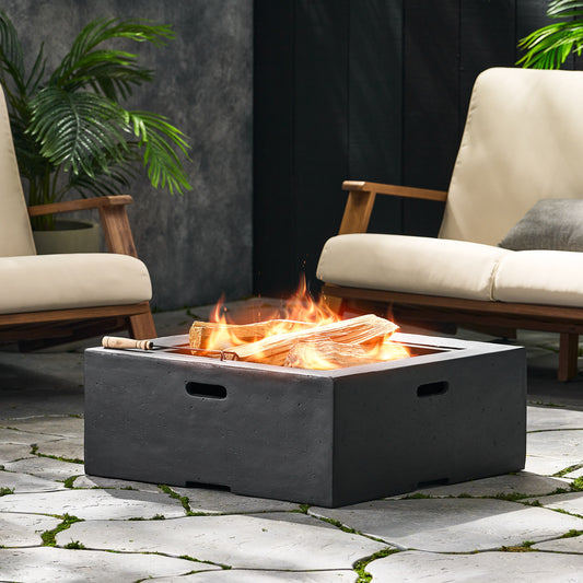 MGO 29”  SQUARE WOOD BURNING FIRE PIT