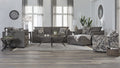 Dexter Fern and Charcoal Sofa and Loveseat