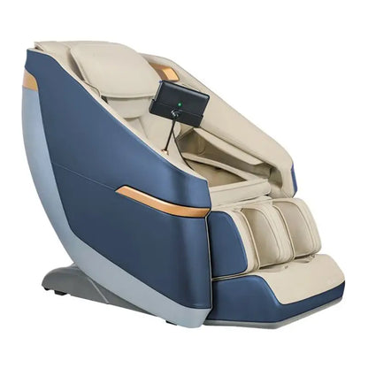 Zero Gravity Black Rocking Massage Chair with Bluetooth and Touchscreen Display