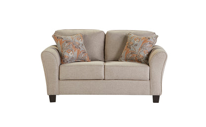 Transitional Barley Sofa and Loveseat