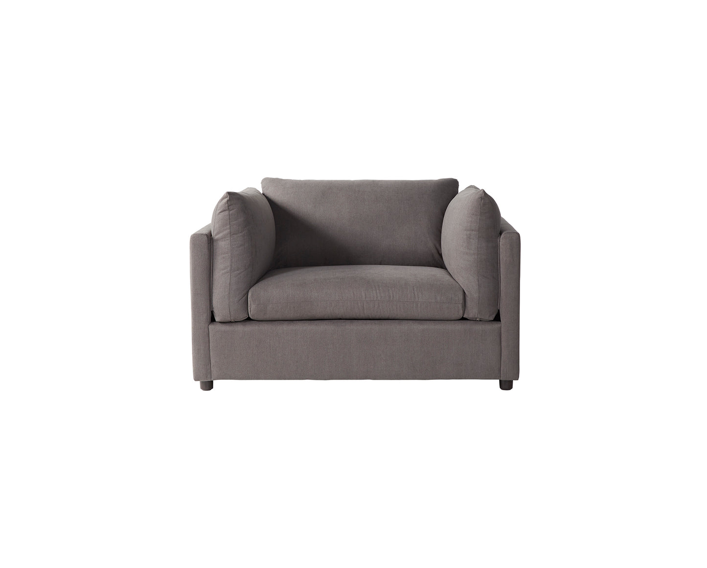 Carbon Gray Relax Cuddle Low Profile Sofa and Chair