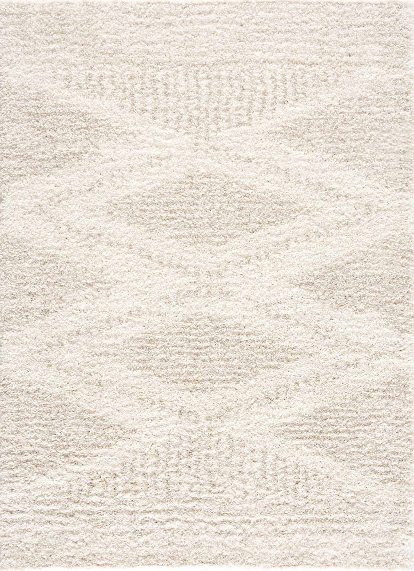 Trunding Plush Area Rug in Light Beige: 5'3" x 7'3" Rectangle