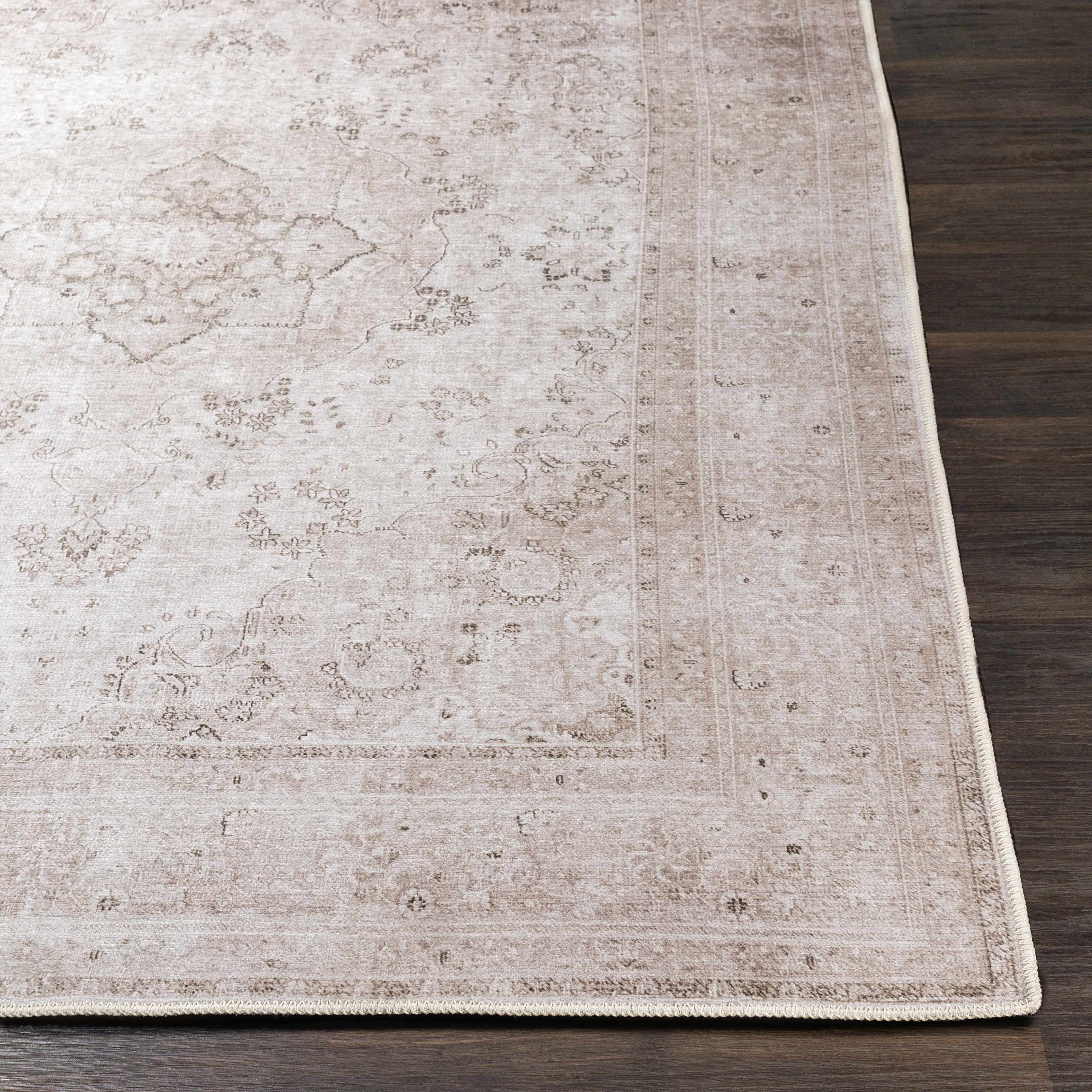 Bethany Washable Area Rug: 5'3" x 7'3" Rectangle