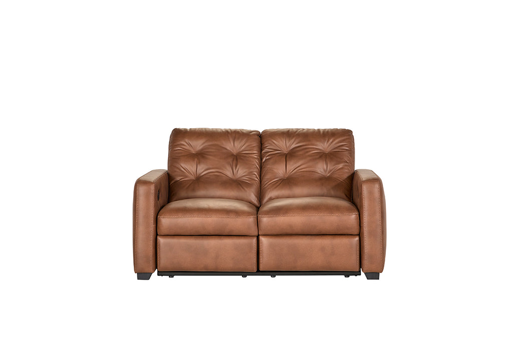 Sheath Caramel Reclining Sofa and Reclining Loveseat
