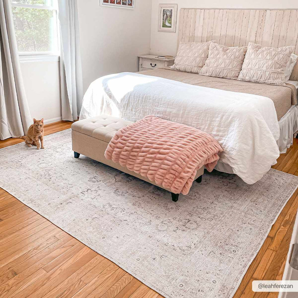 Bethany Washable Area Rug: 5'3" x 7'3" Rectangle