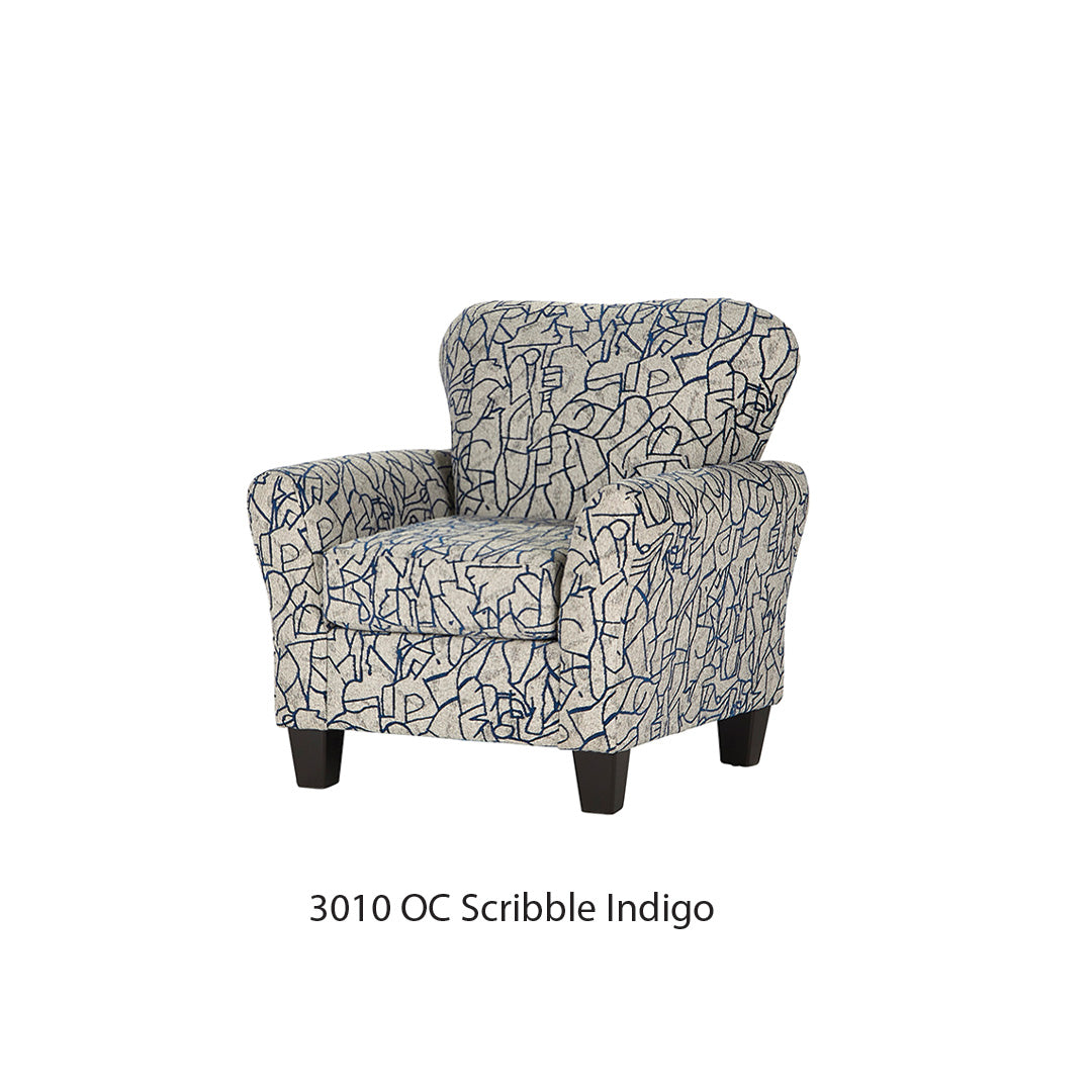 Layla Mist Blue and Indigo Sofa and Loveseat