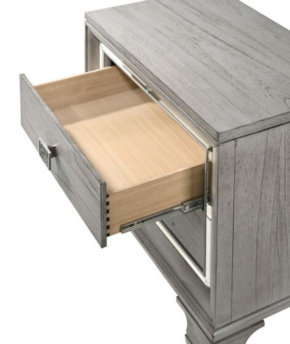 Vail Gray LED Backlit Contemporary Queen Bedroom Set