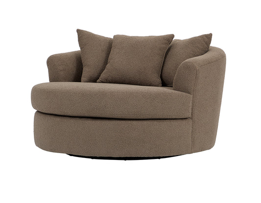 Cush Putty Swivel Barrel Chair