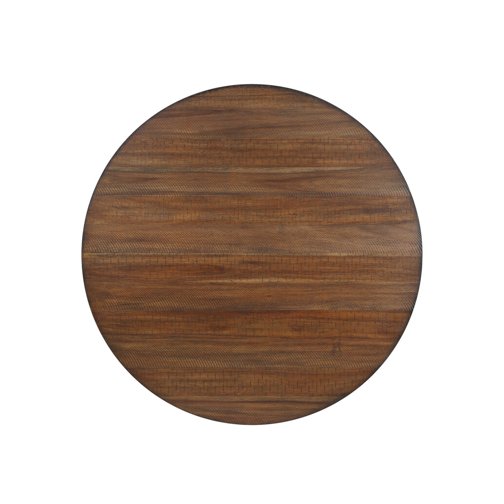 Potomac 42" Counter Round Brown and Black Dining Set