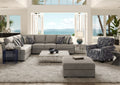 Pandora Dove Light Gray Bear Sectional