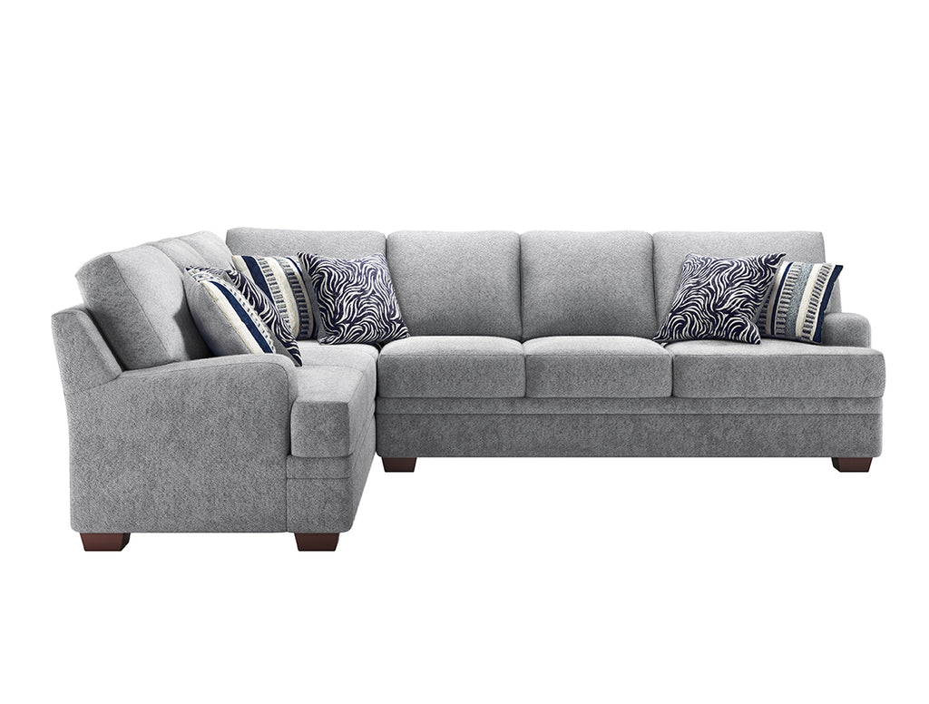 Pandora Dove Light Gray Bear Sectional
