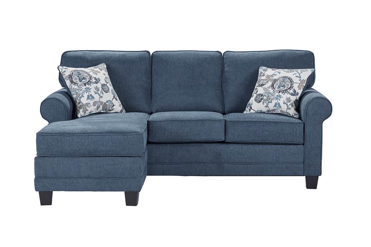 Lotus Aegean Blue Reversible Chaise Sofa