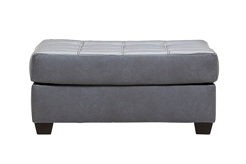 Urban Slate Tufted Top Ottoman