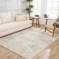 Trunding Plush Area Rug in Light Beige: 5'3" x 7'3" Rectangle
