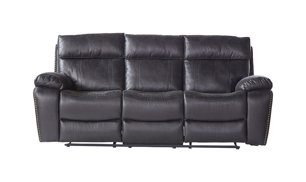 Ridgeline Midnight Reclining Sofa and Reclining Loveseat