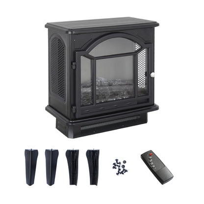 18 inch 3D  Flame Electric Infrared Quartz Fireplace Stove with remote control