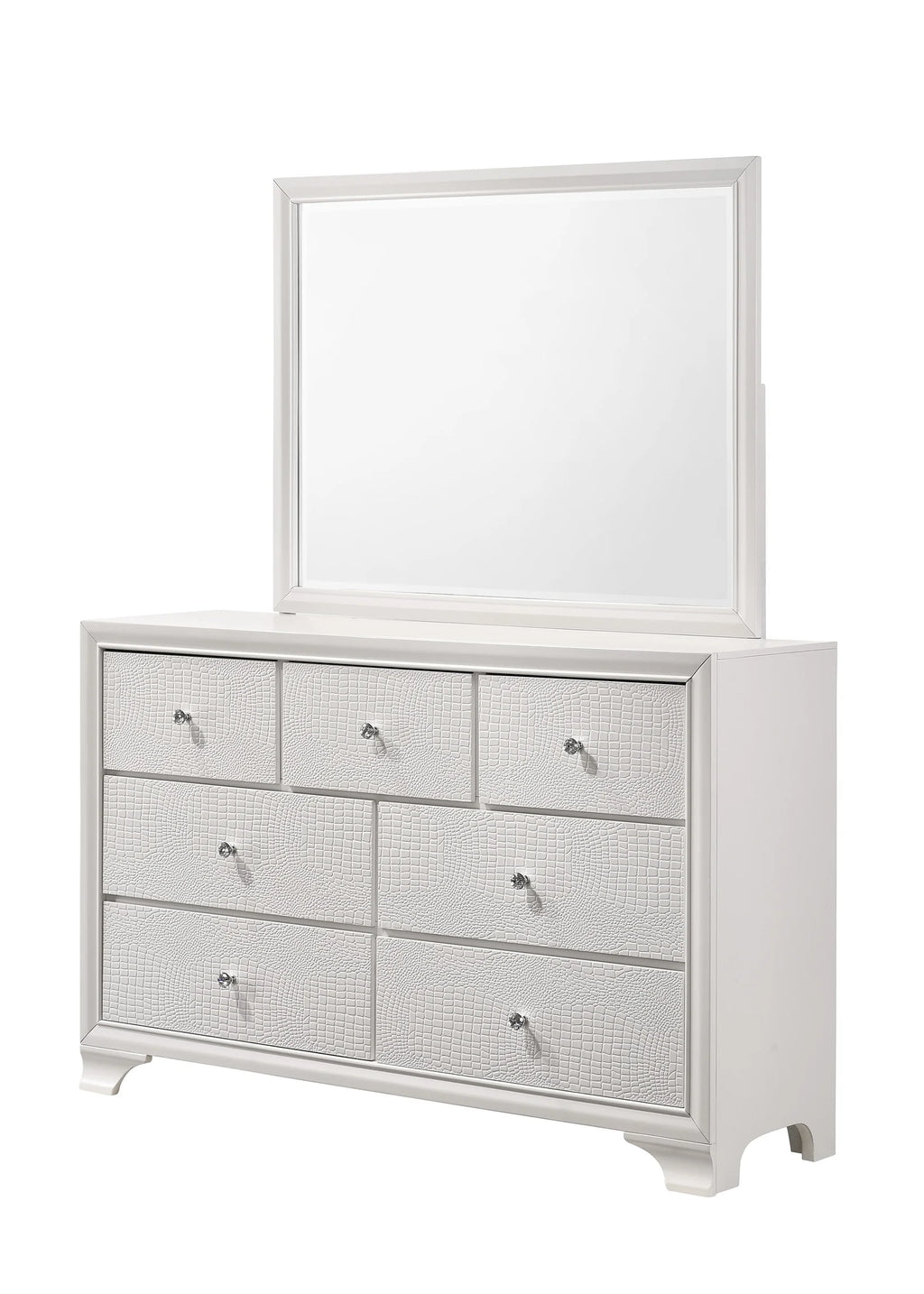 Backlit LED Frost Queen Size Bedroom Set