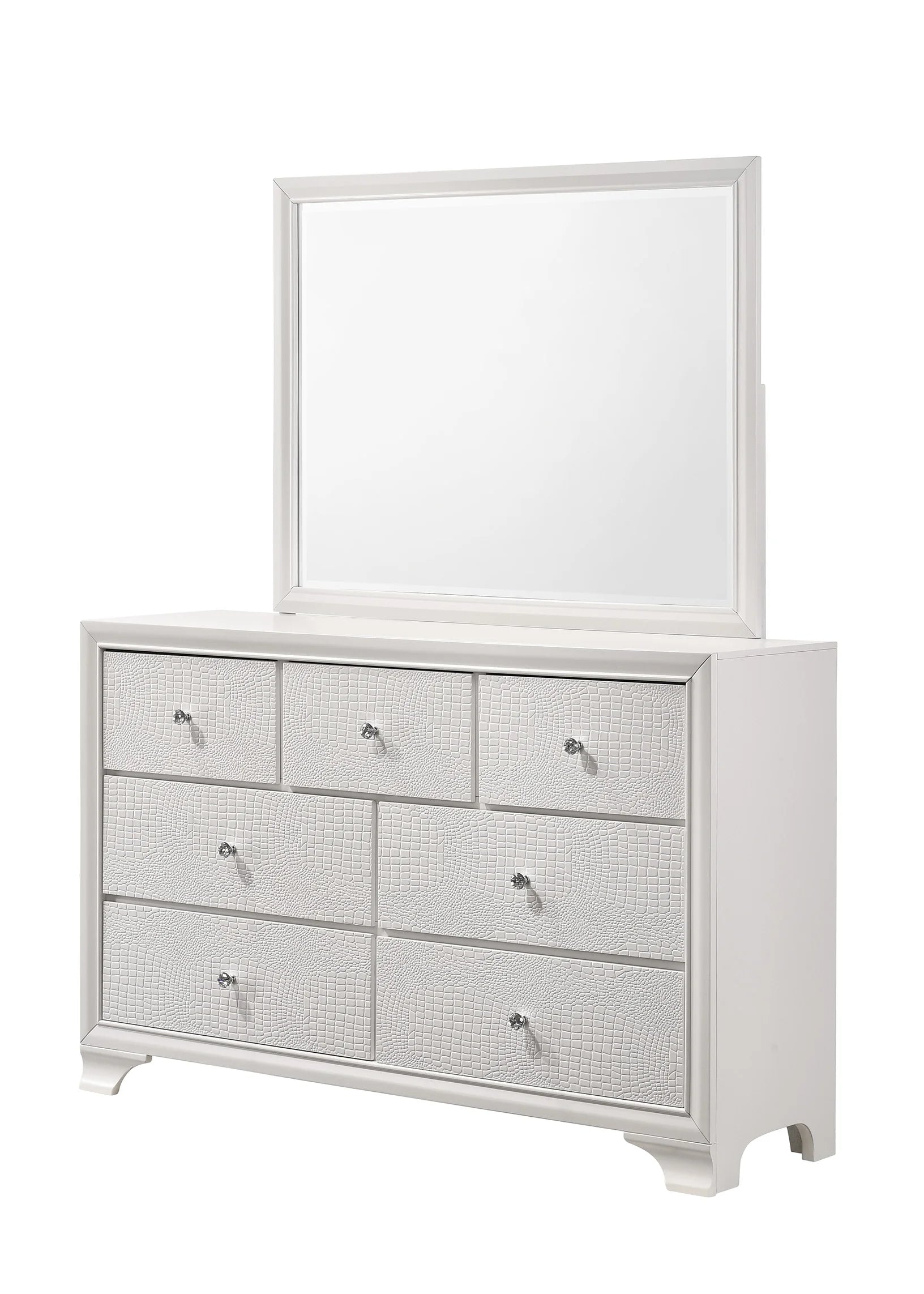 Backlit LED Frost Queen Size Bedroom Set