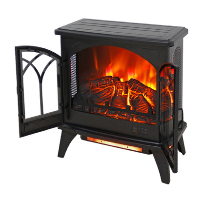 24 inch 3D  Flame Electric Infrared Quartz Fireplace Stove with remote control