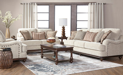 Cycle Hay Wood Front Sofa and Loveseat