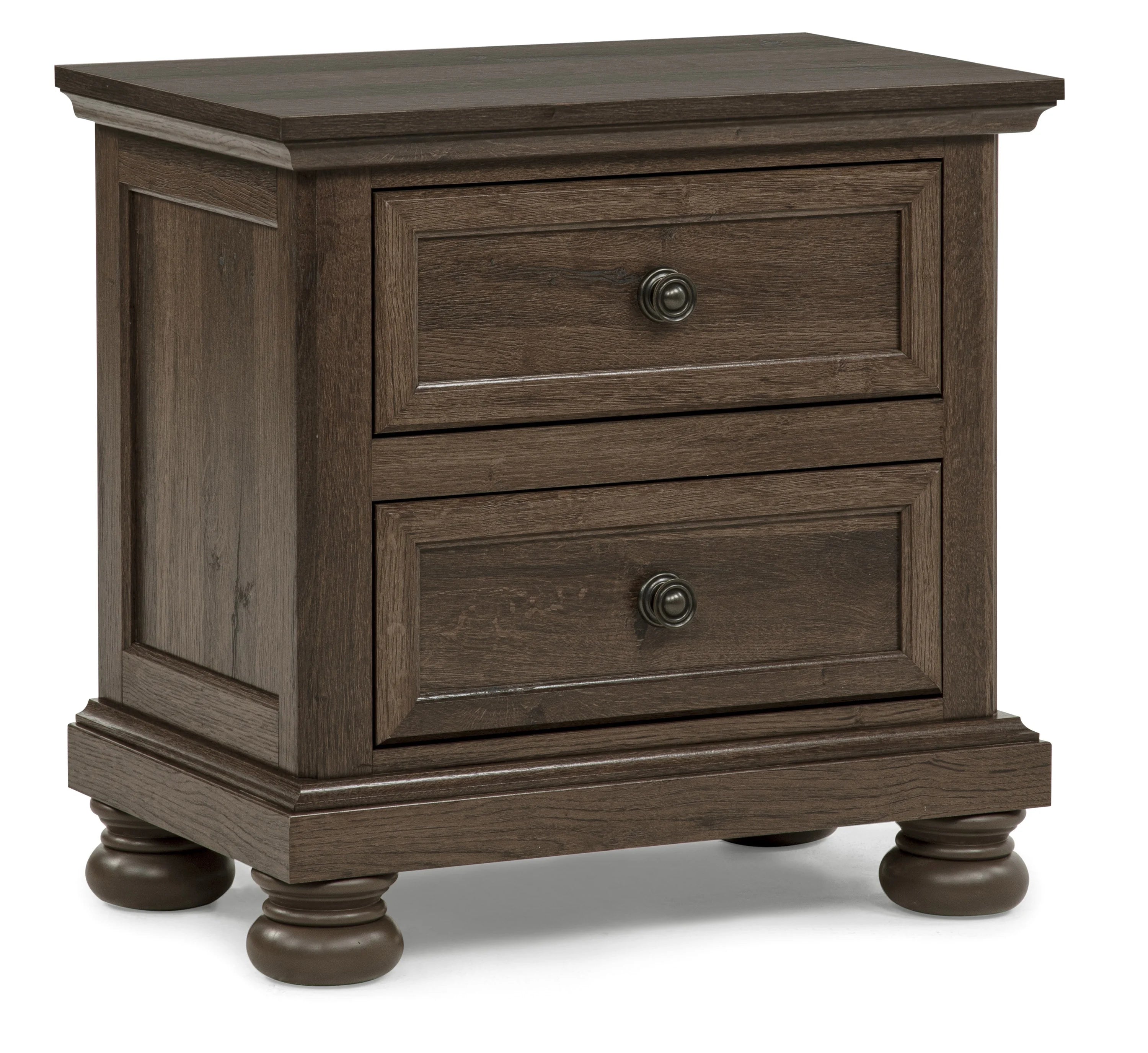 Claribelle Walnut Brown Sleigh Storage Queen Bedroom Set