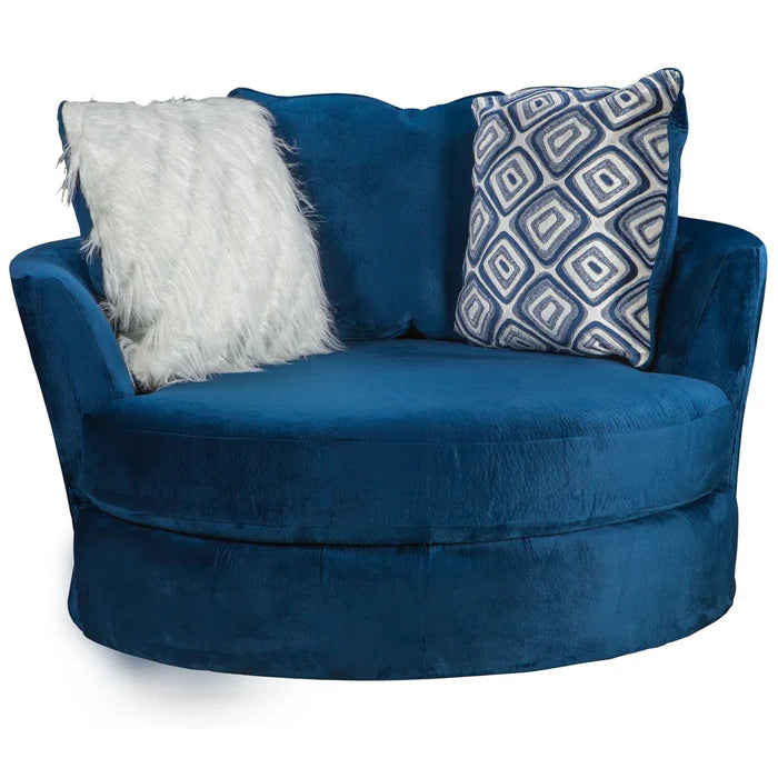 Champion Blue Chaise Sectional