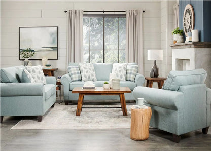 Coastal Marine Blue Sofa and Loveseat