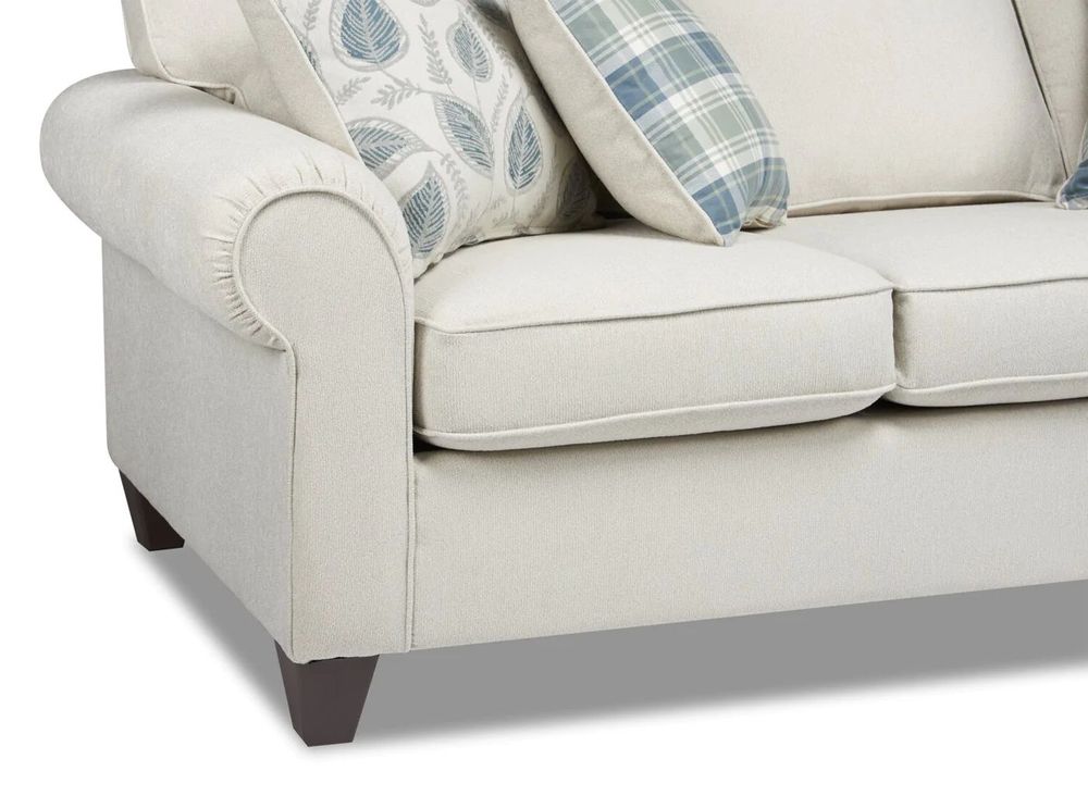 Farmhouse Sawgrass Taupe Sofa and Loveseat