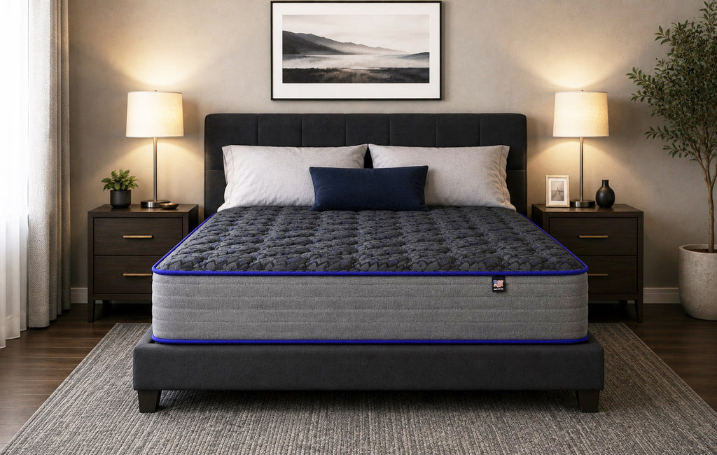 Extra Firm Two Sided King Size Mattress and Split Foundation Set