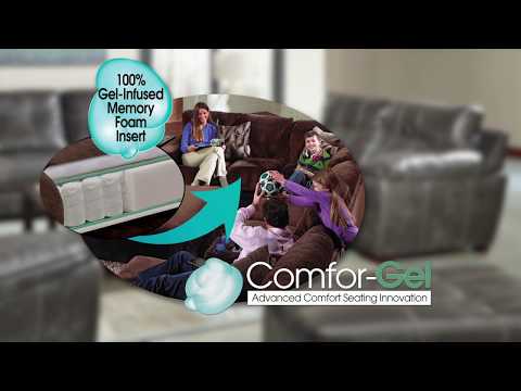 Comfrey Faux Fur Double Chaise Lounge in Light Gray