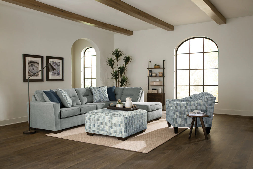 Bono Slate Two Piece Sectional with Chaise