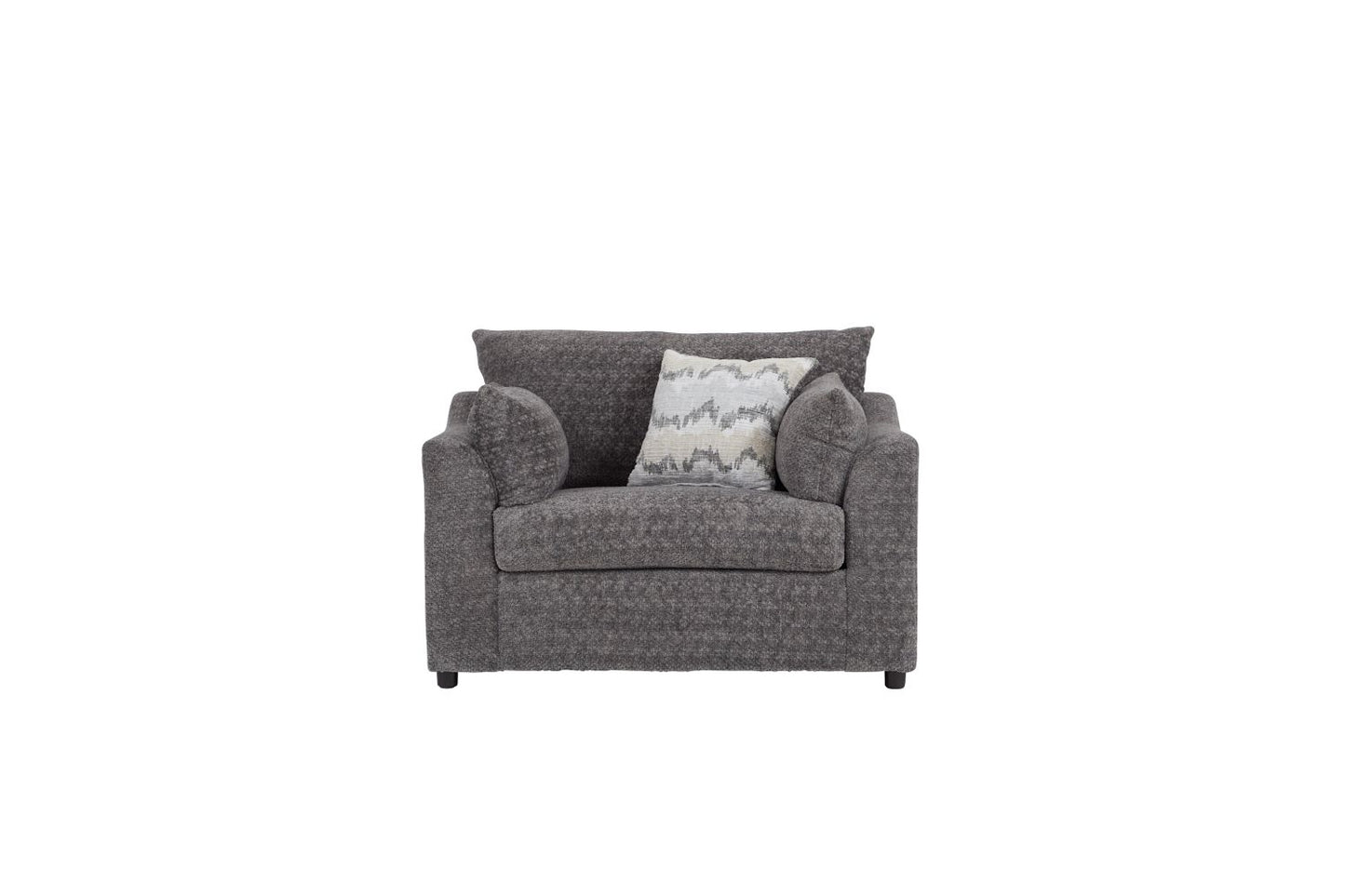 Super Soft Shadow Gray Cuddler Sofa and Loveseat