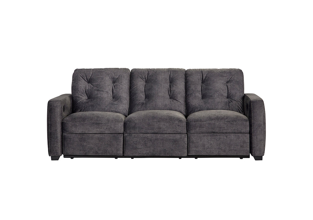 Shadow Gray Reclining Sofa and Reclining Loveseat