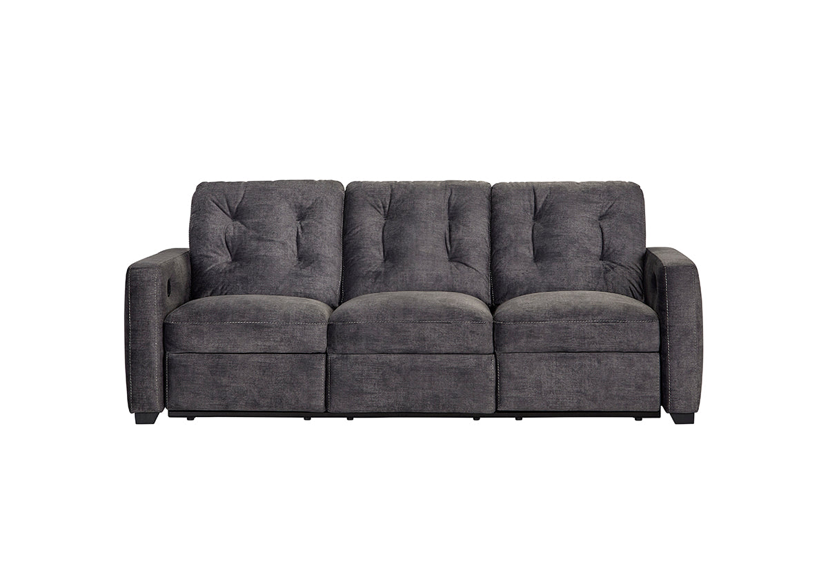 Shadow Gray Reclining Sofa and Reclining Loveseat