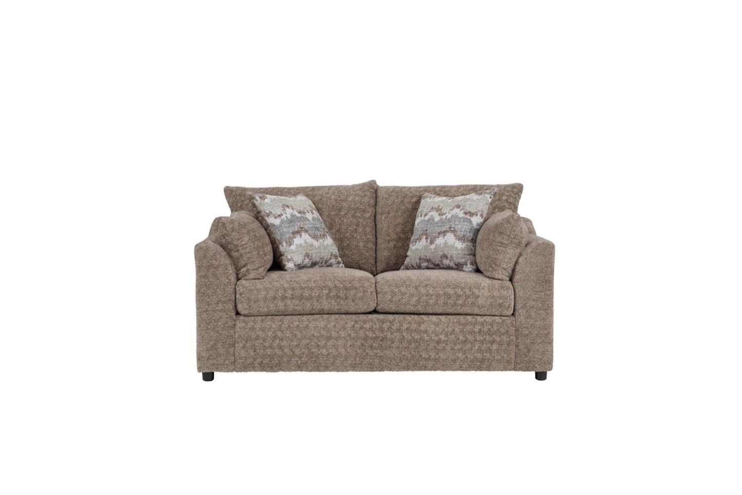 Super Soft Toffee Brown Cuddler Sofa and Loveseat