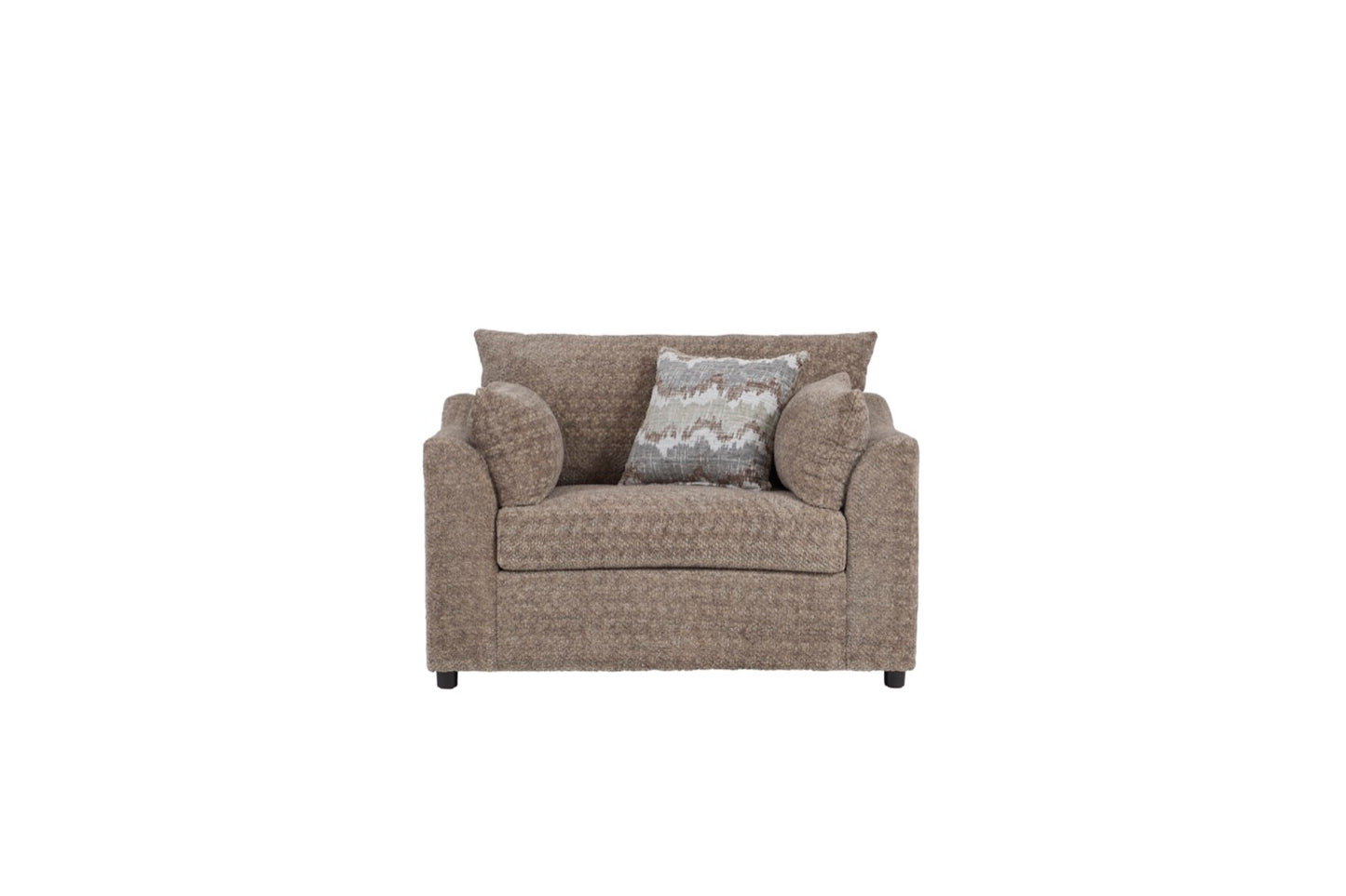 Super Soft Toffee Brown Cuddler Sofa and Loveseat