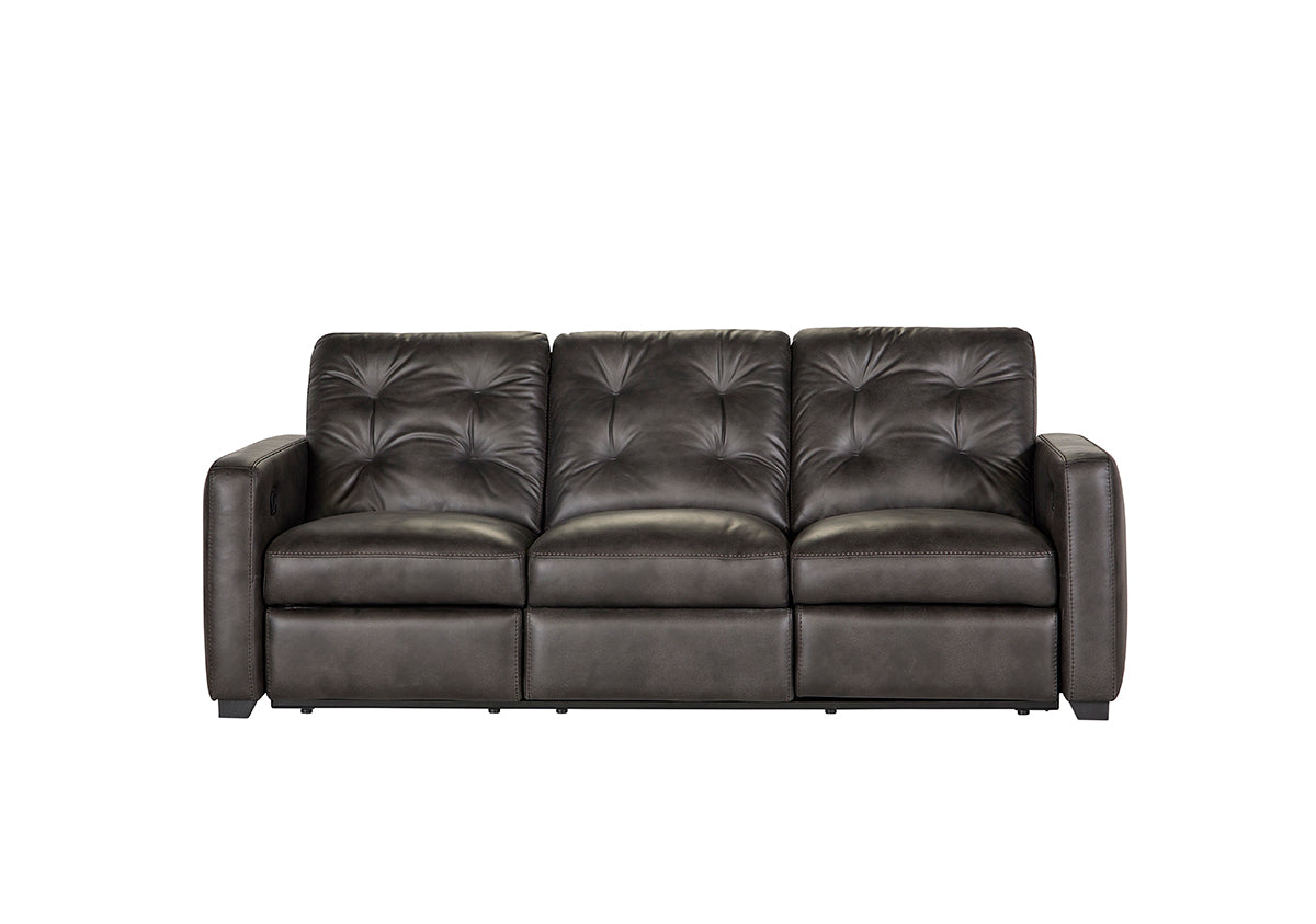 Walnut Brown Reclining Sofa and Reclining Loveseat