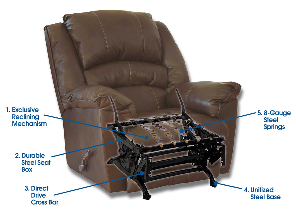 Playproof Big Man Lay Flat Dual Motor Lift Recliner with Extending Ottoman in Taupe