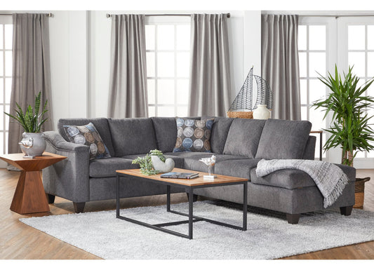 Storage Charcoal Gray Ash Sectional